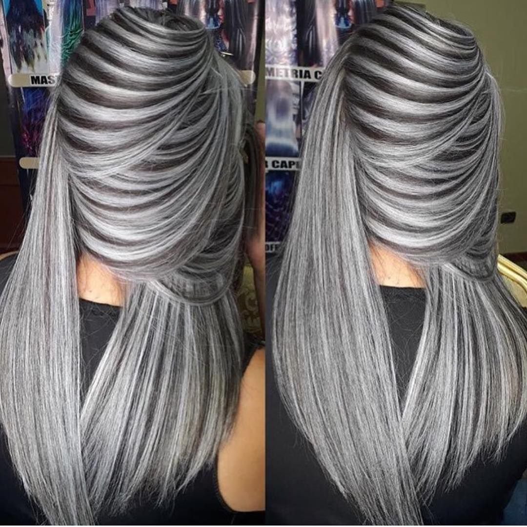 Мелирование пепельным цветом на темные волосы