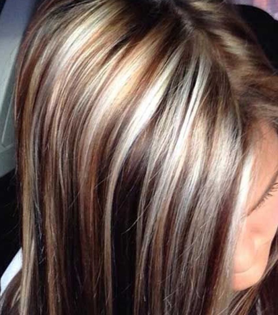 Мелкое мелирование на темные волосы