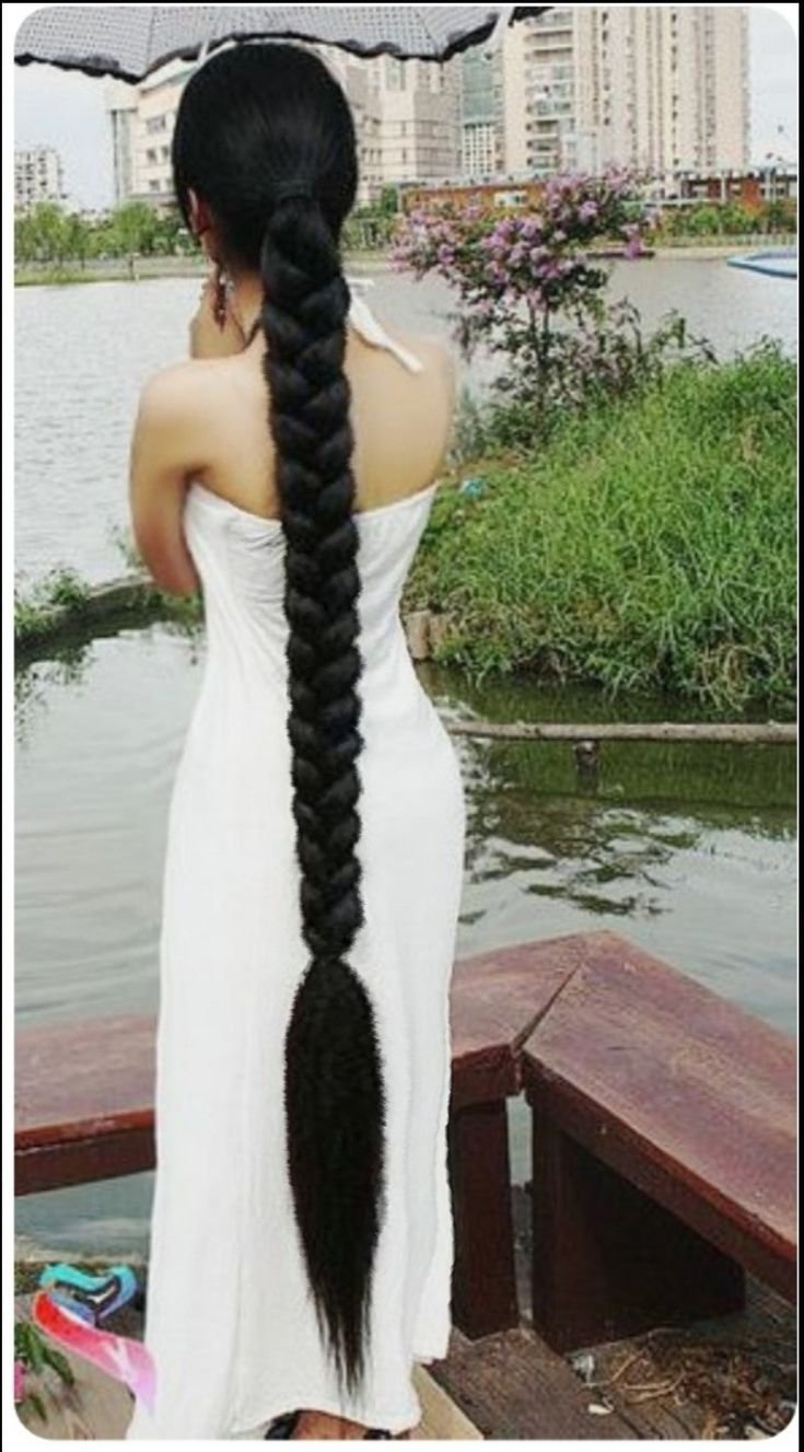 Длинная коса длинные волосы