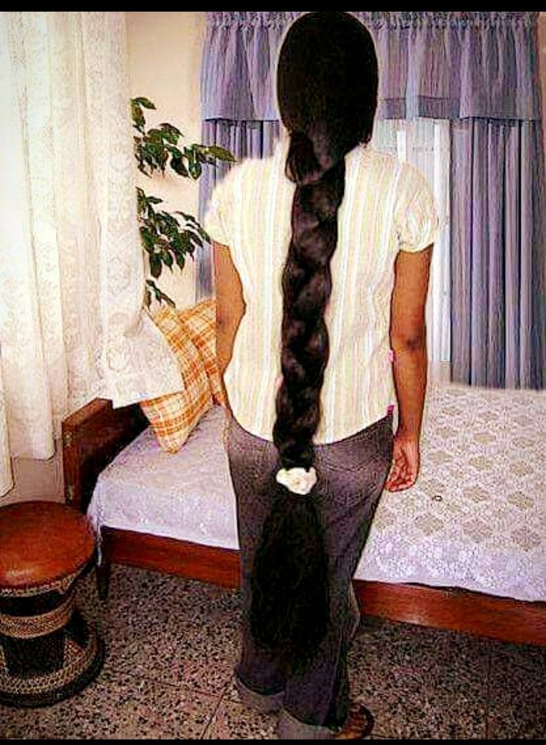 Зрелые с длинными косами