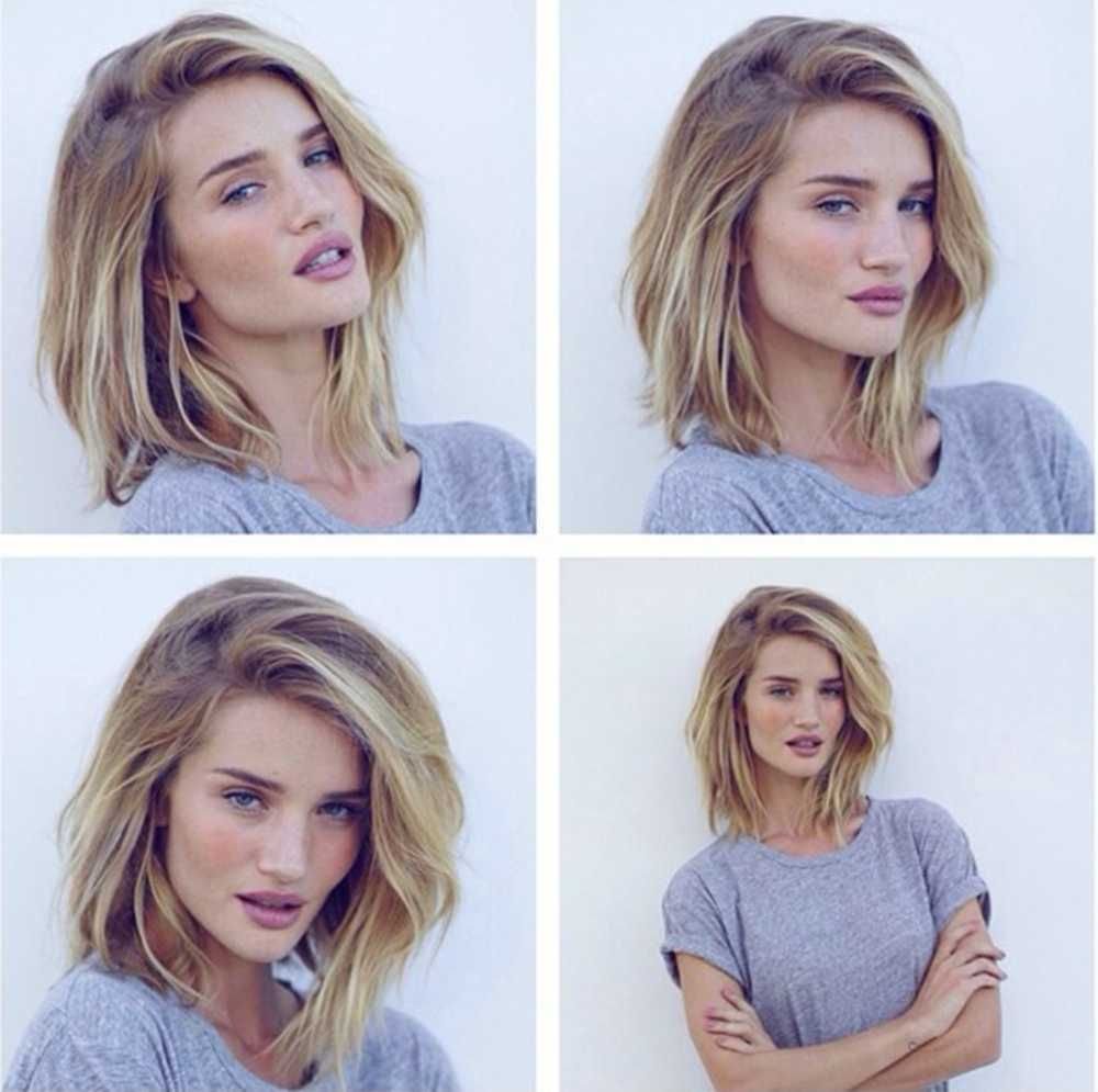 Прямое каре блонд