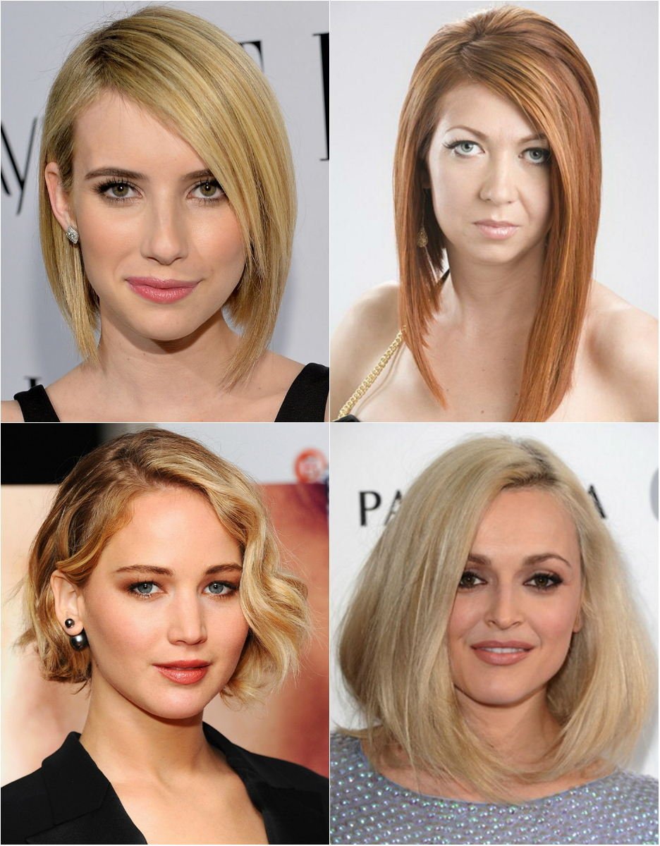 Удлиненный Боб с боковым пробором