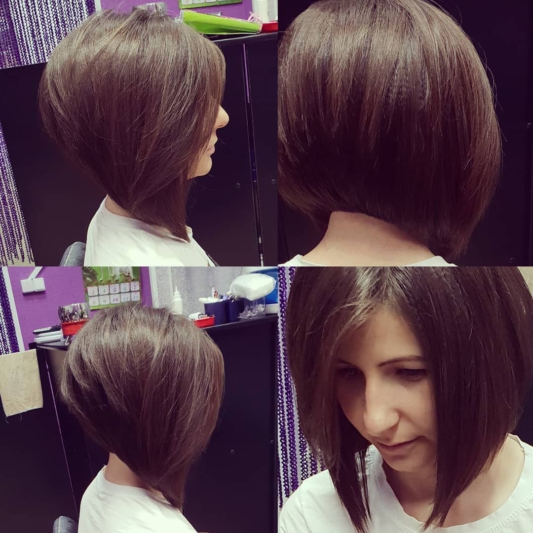 Удлиненное каре с шапочкой