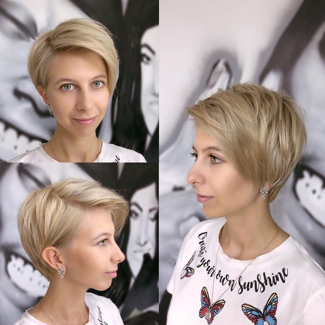 Стрижка до и после женская