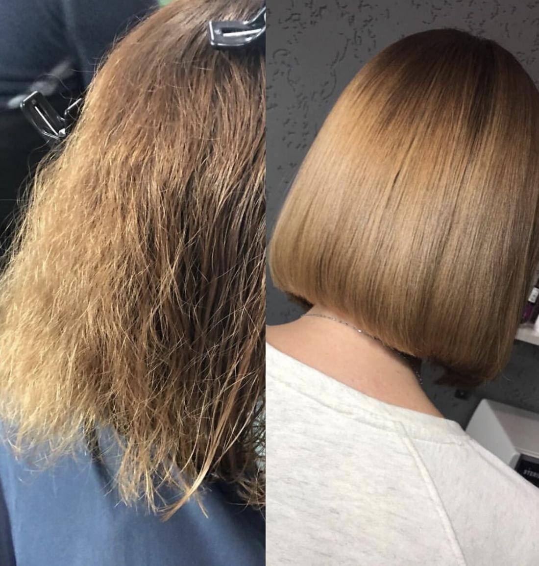 Кератиновое выпрямление