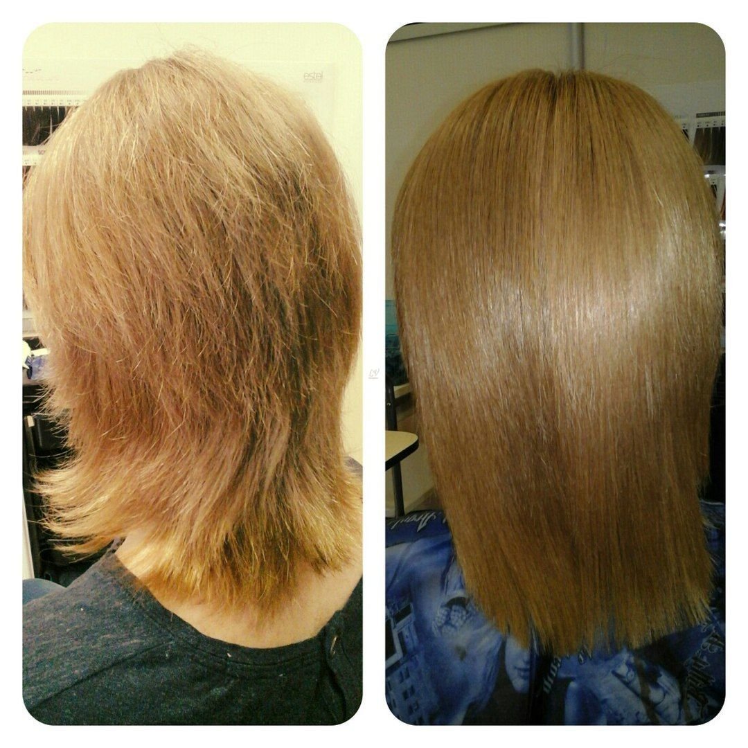 Кератин на короткие волосы