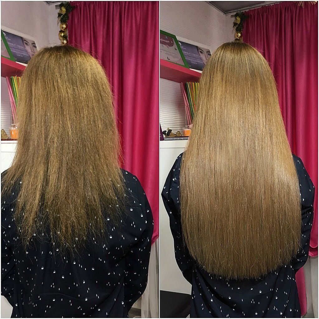 Кератиновое выпрямление стрижки Боб каре