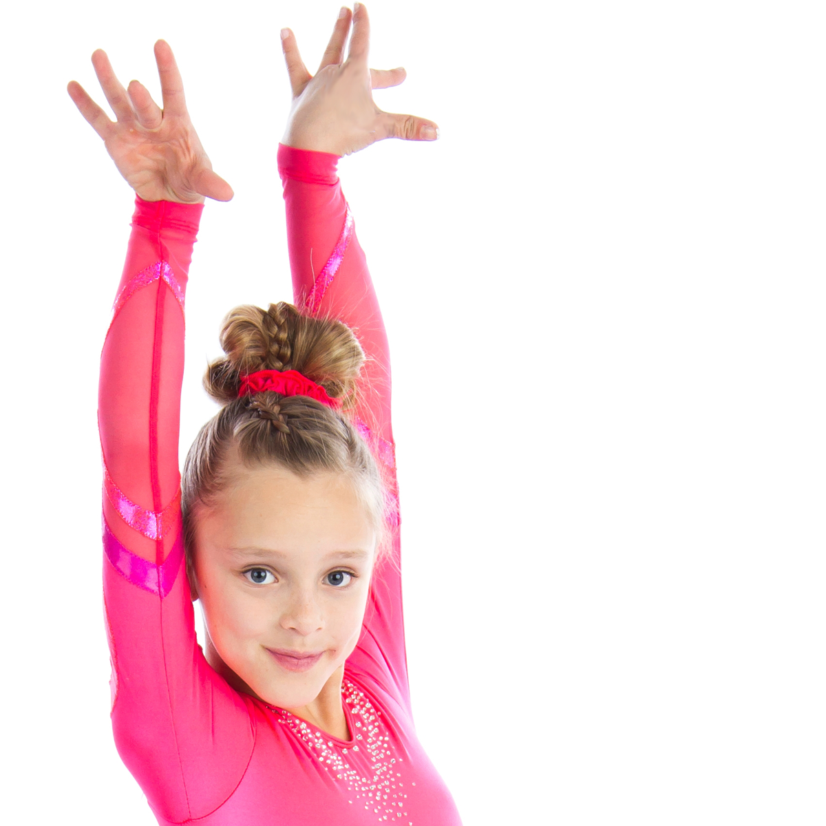 Прическа для гимнастики