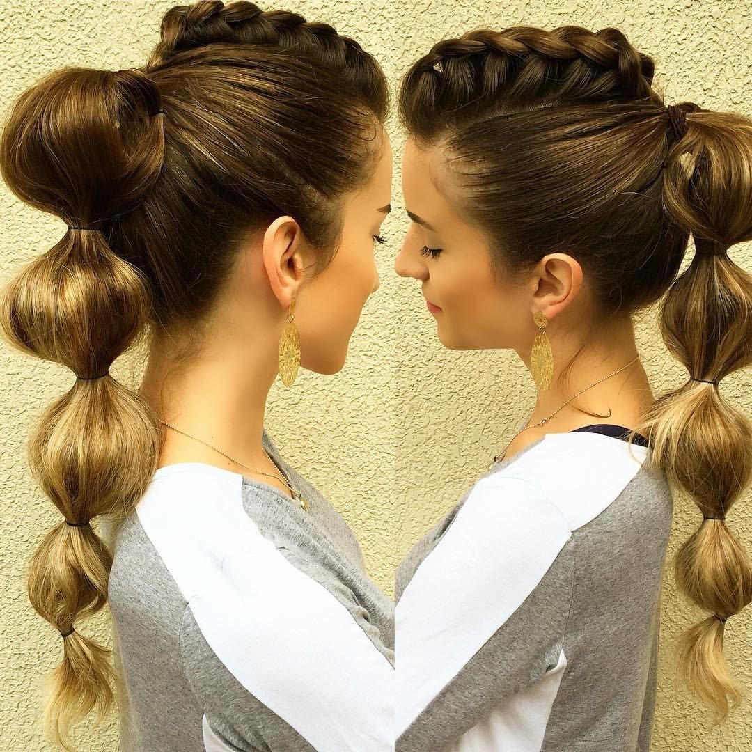 Гладкий хвост прическа