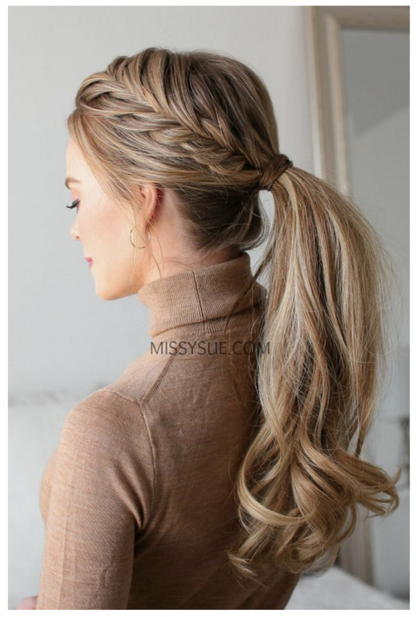 Прическа хвост в хвосте