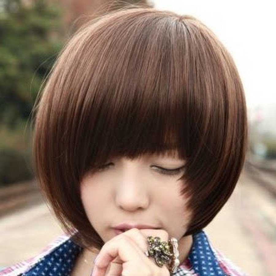 Короткие стрижки для девочек с челкой