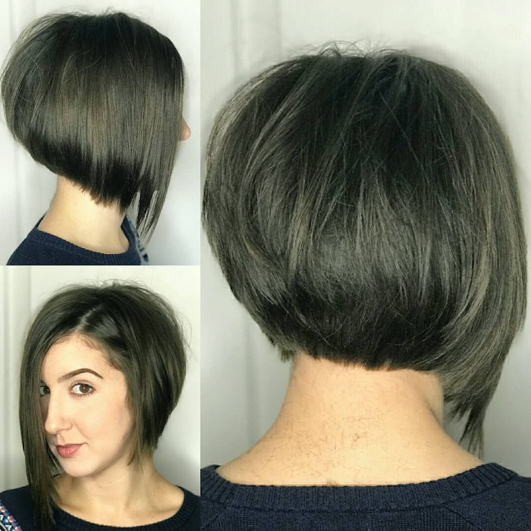 Градуированный Боб каре затылок