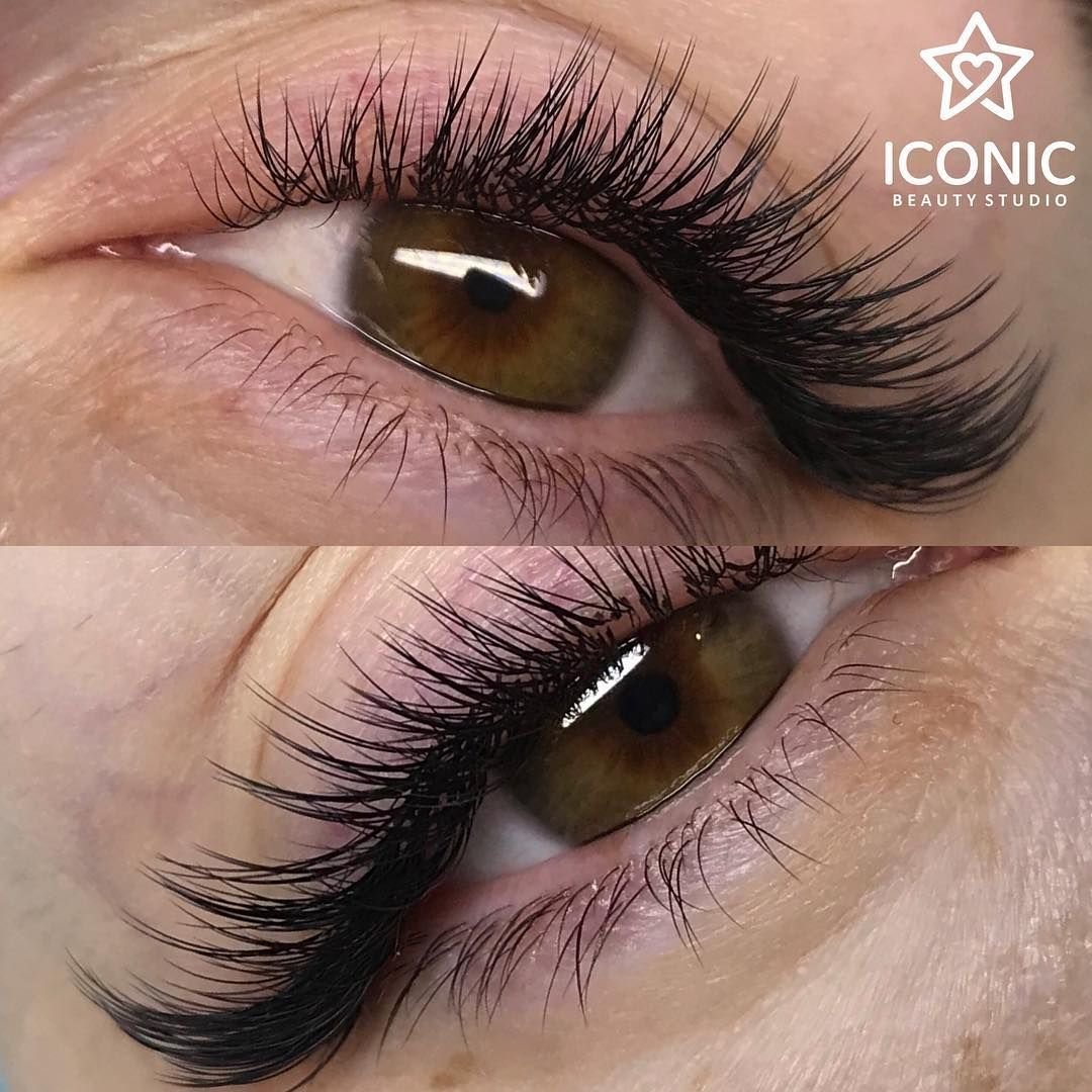 Наращивание ресниц эффект Ким и Кайли