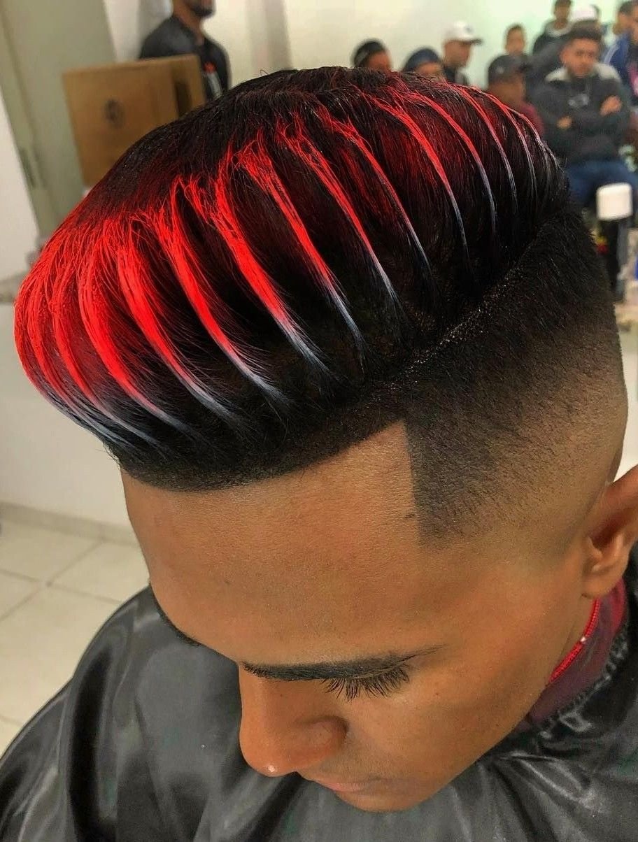 Мелирование на черные волосы мужские