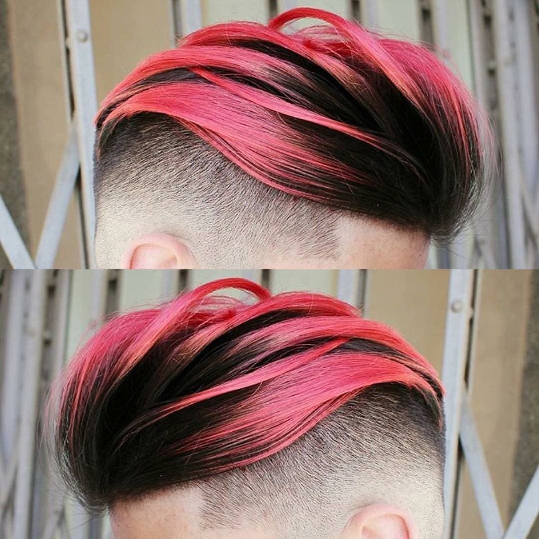 Прически мелирование красный мужской