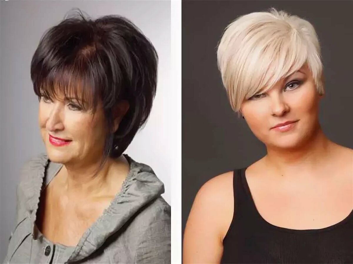 Короткие стрижки для пожилых женщин