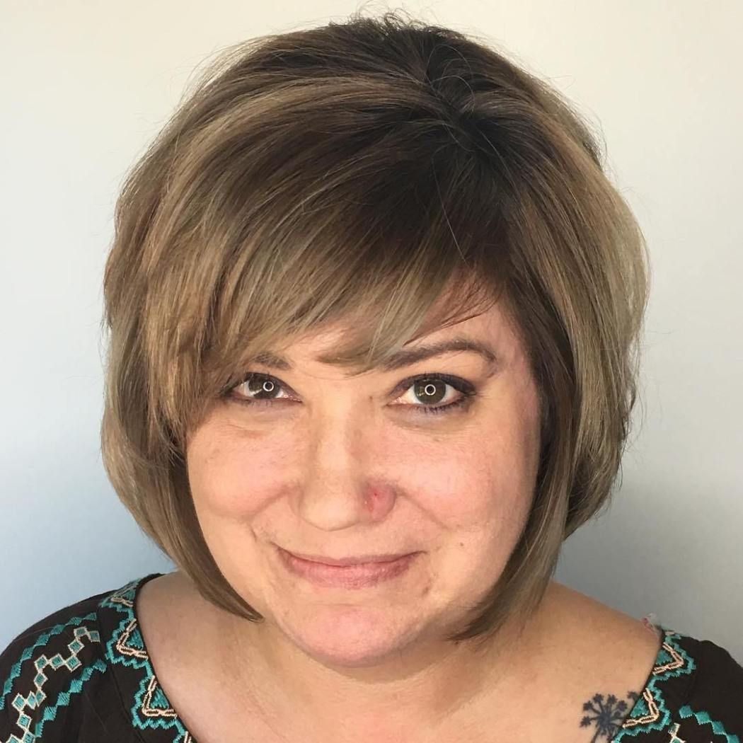 Прически для полных пожилых женщин