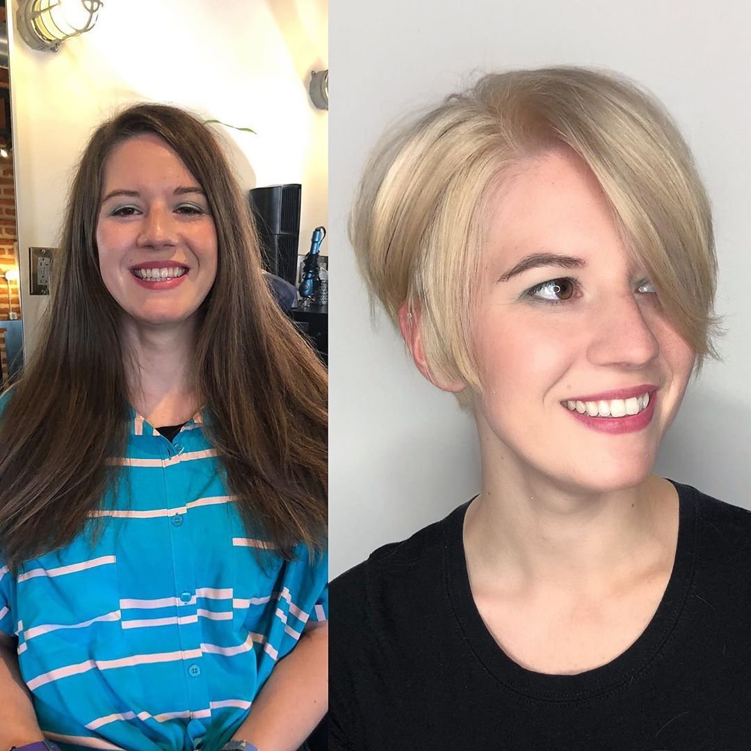 Короткие женские стрижки для полных