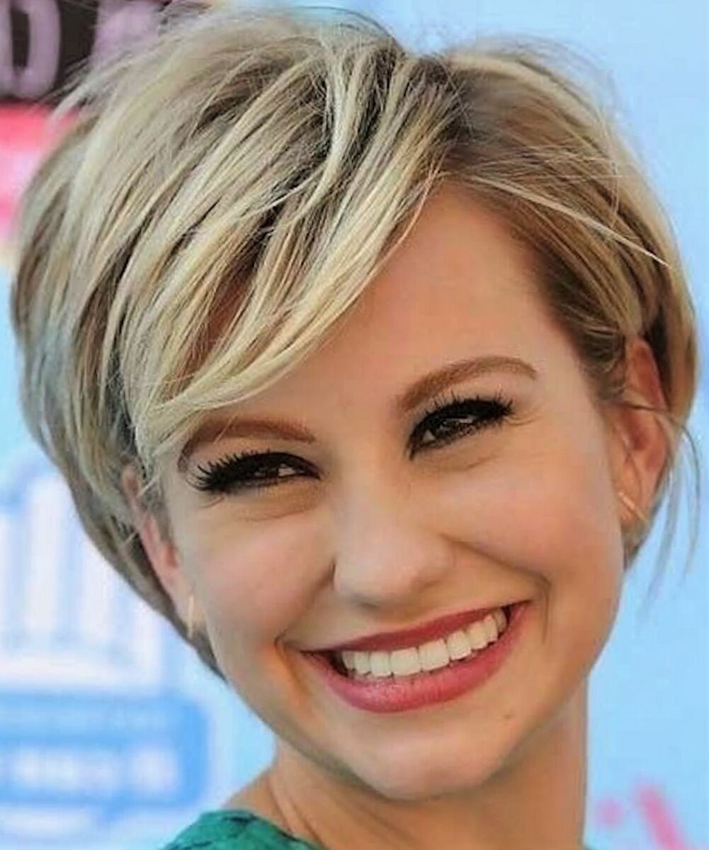 Короткие стрижки на худое лицо