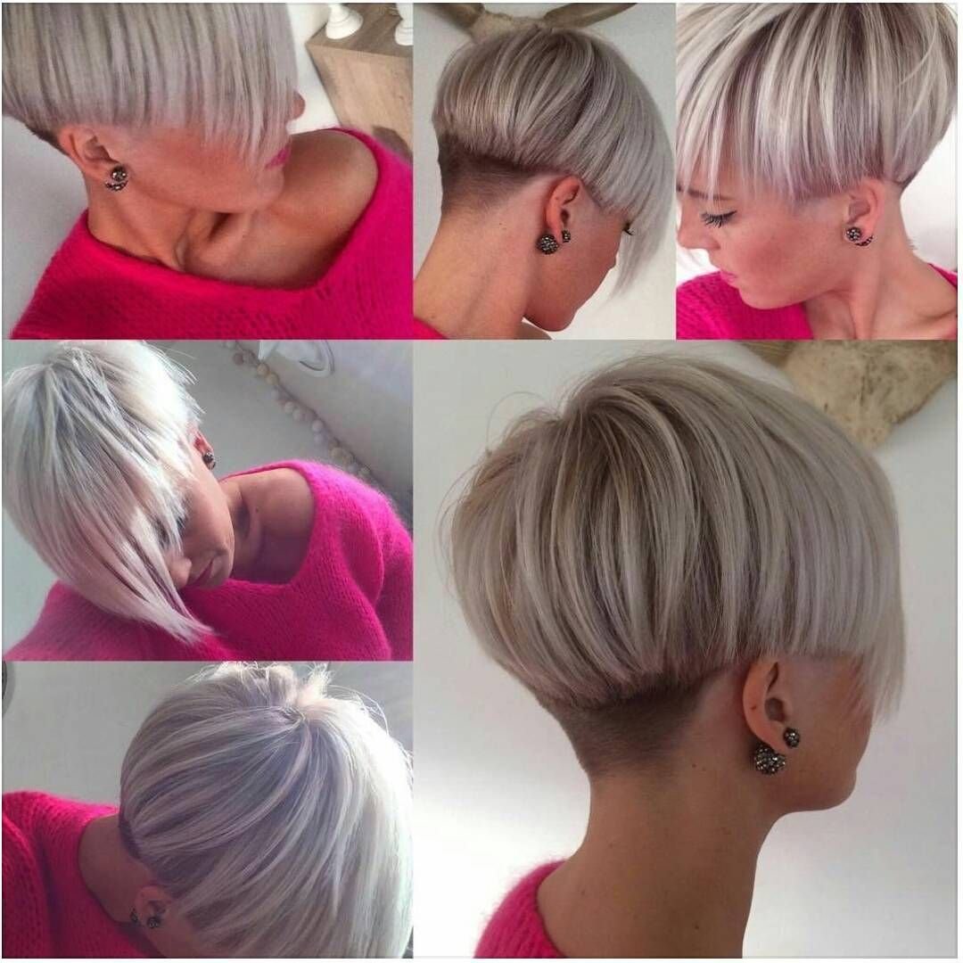 Стрижка с коротким затылком