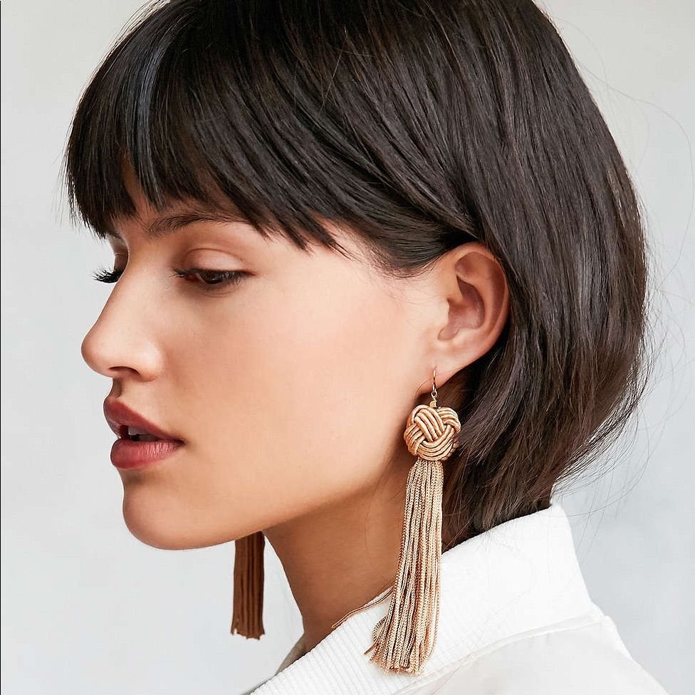 Серьги для короткой стрижки