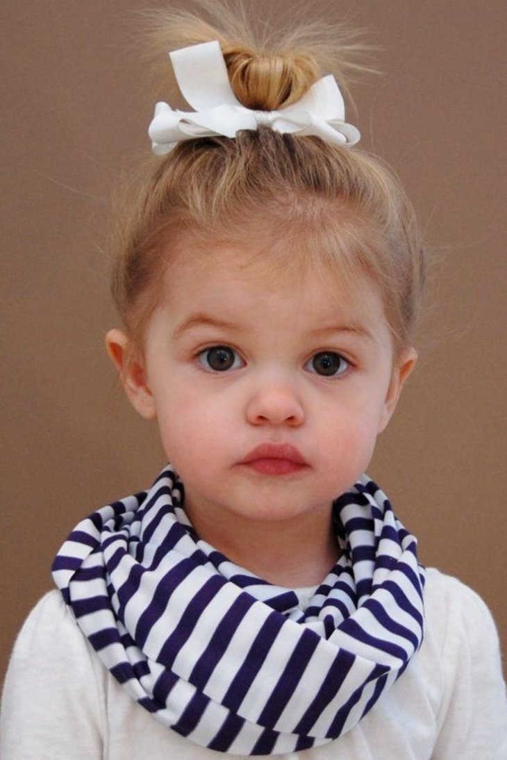 Прическа 2 пучка для девочки