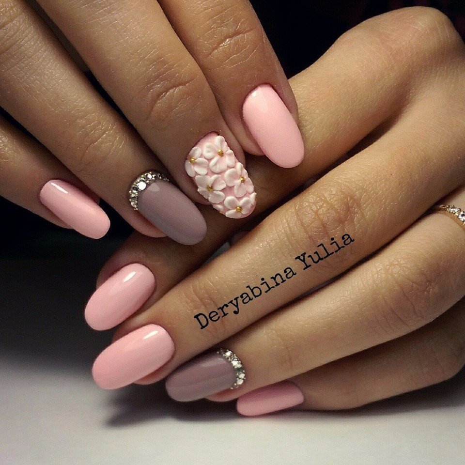 Нежный маникюр