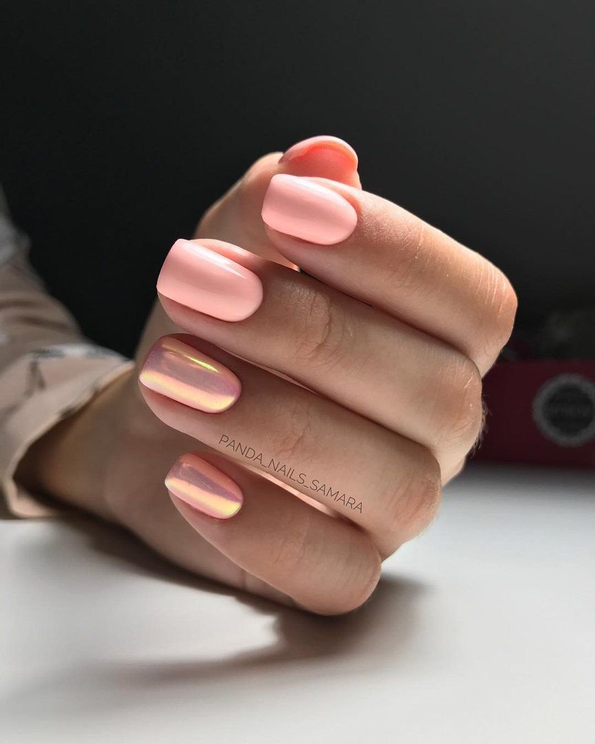 Модные однотонные ногти