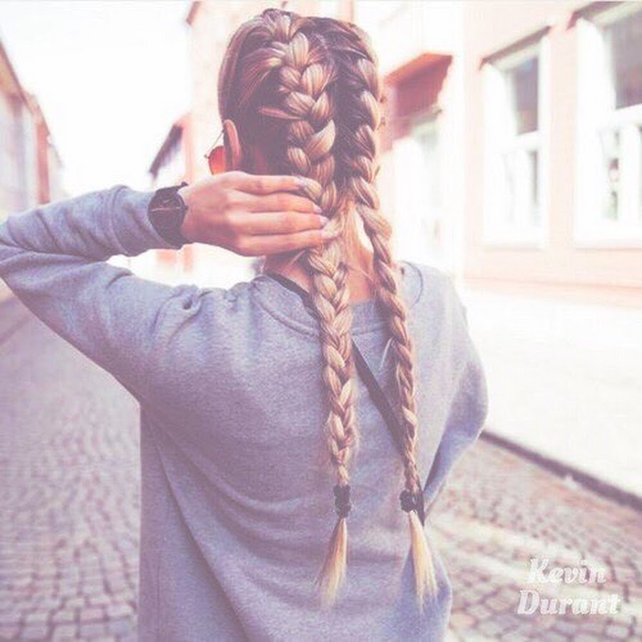 Коса со спины