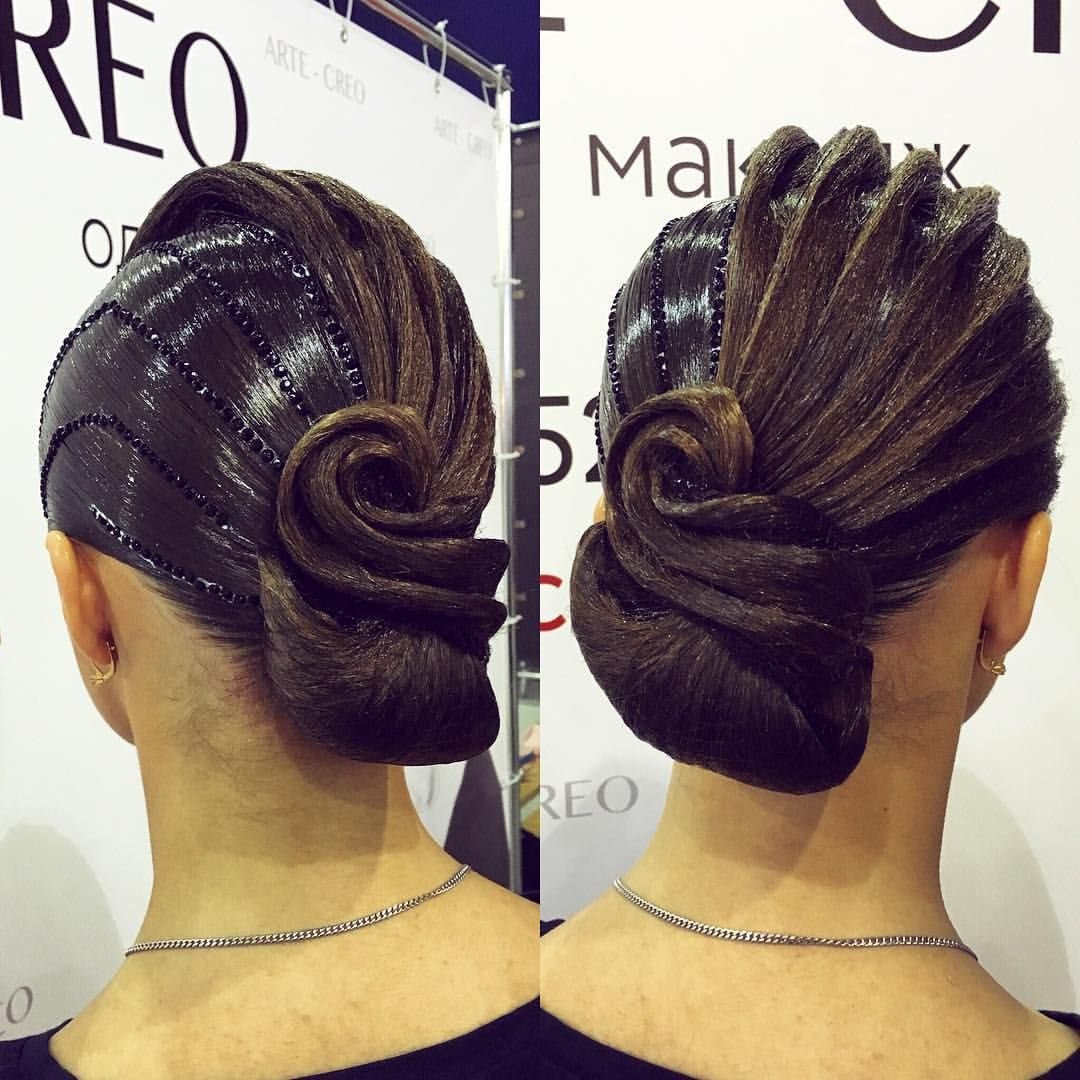 Прическа для гимнастики