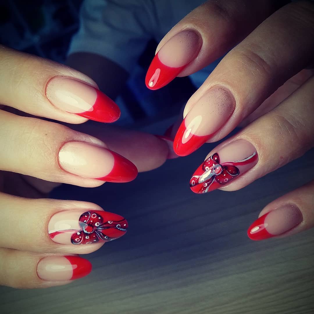 Выкладной френч красный