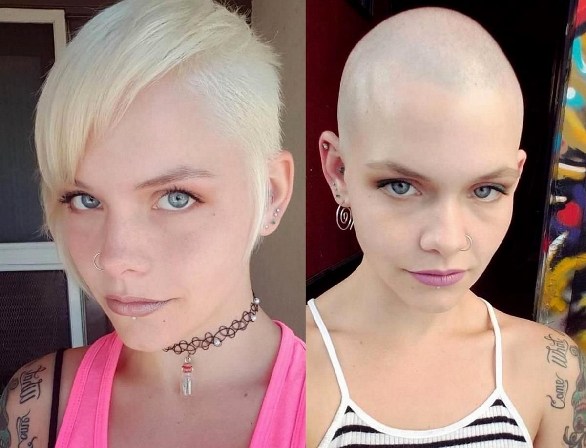 Natalie Portman bald