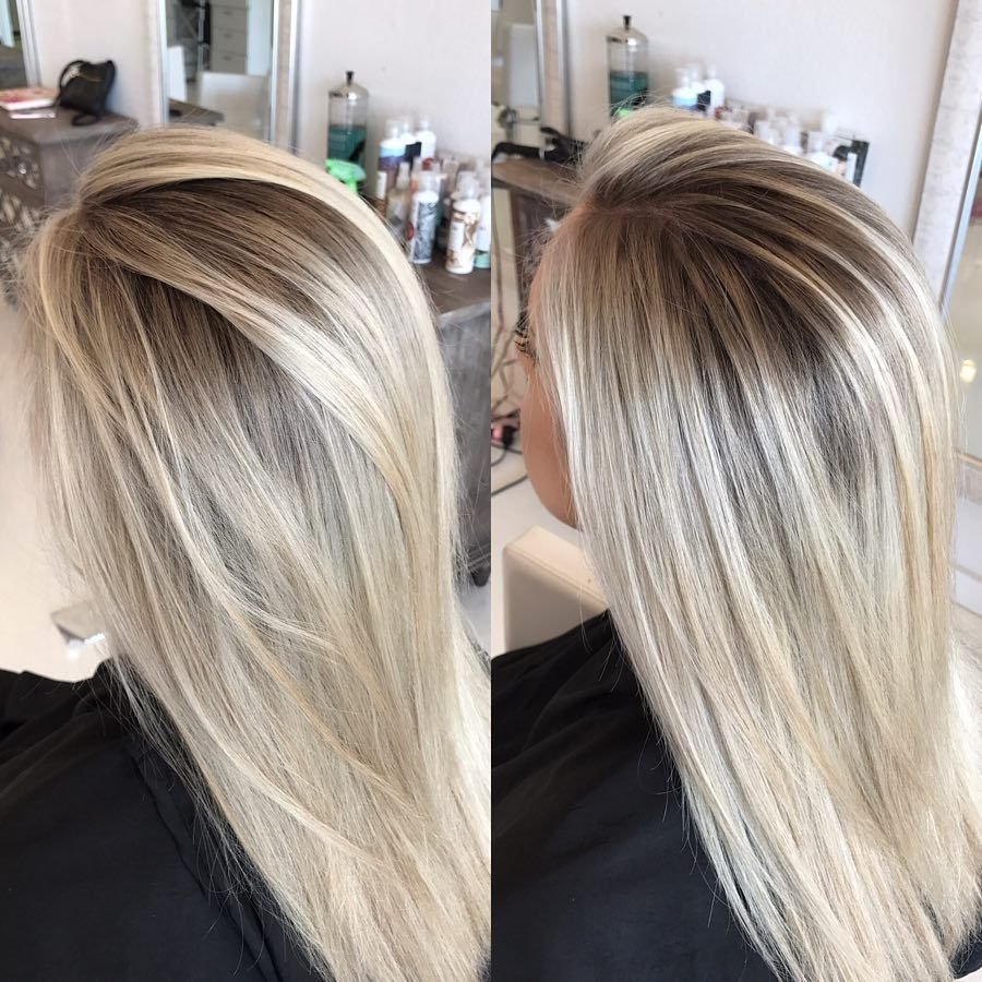 Техника балаяж на отросшие корни