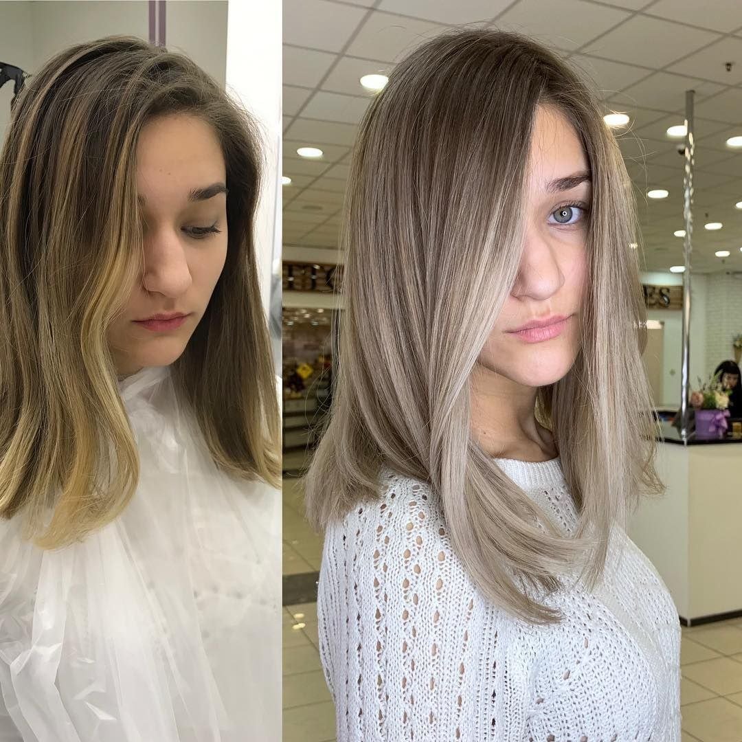 Шатуш балаяж с тонированием