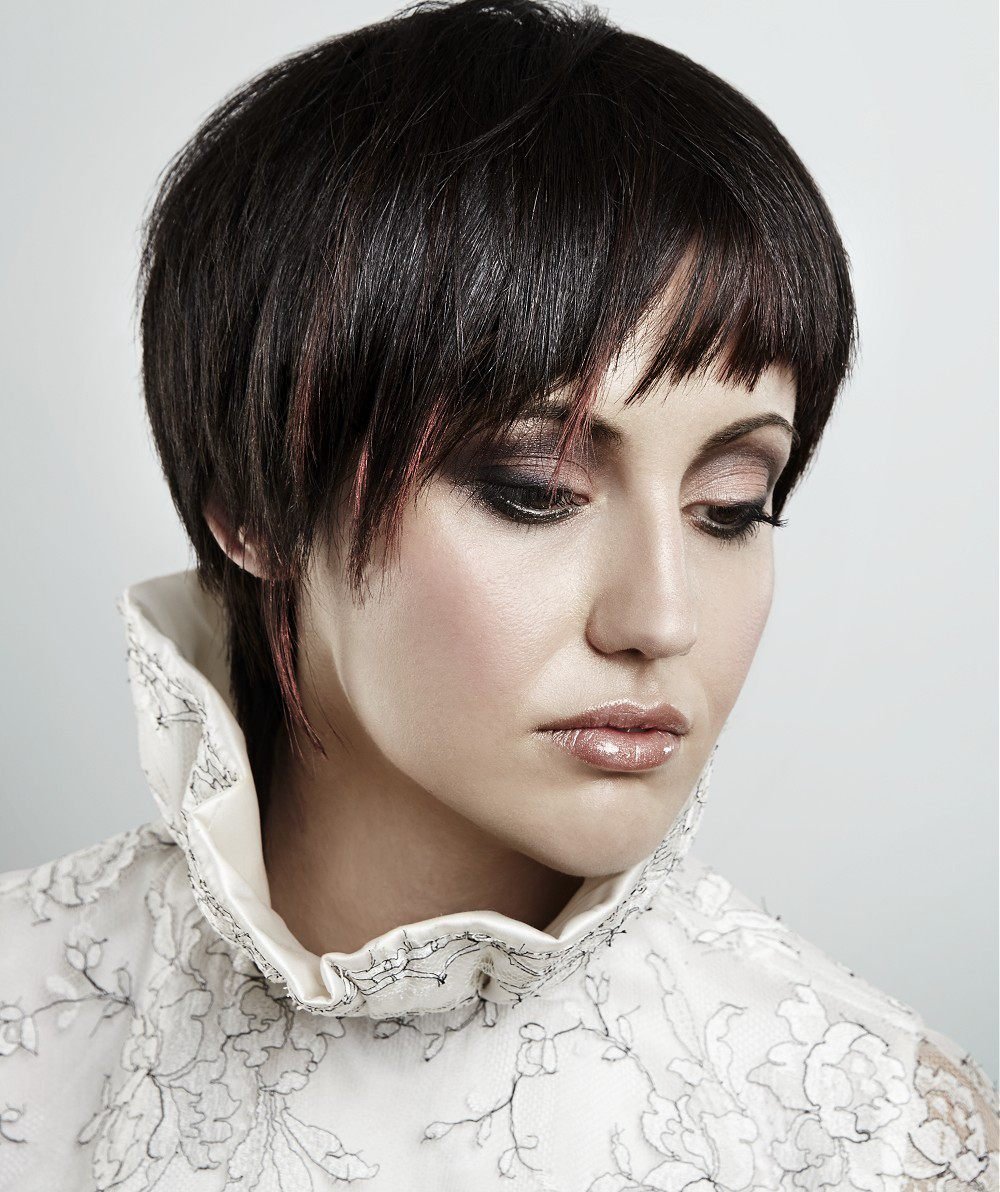 Челки рваные филированные короткие