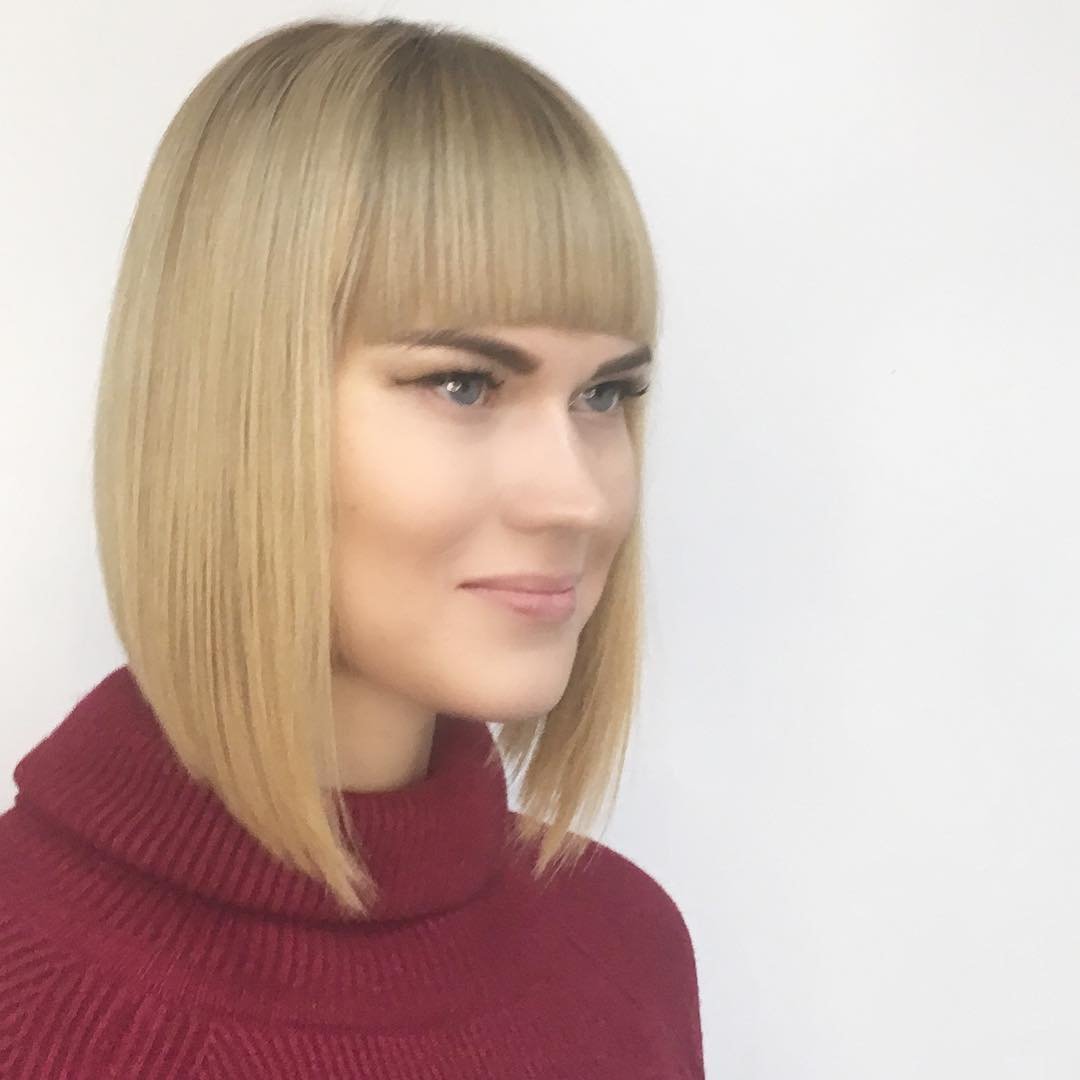 Каре ровный срез сзади