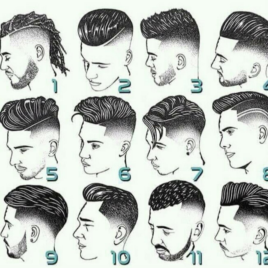 Quiff стрижка схема