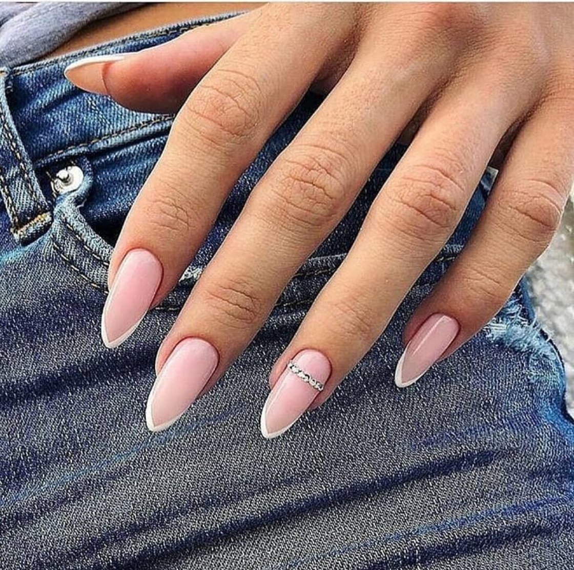 Френч на миндаль миндалевидную форму