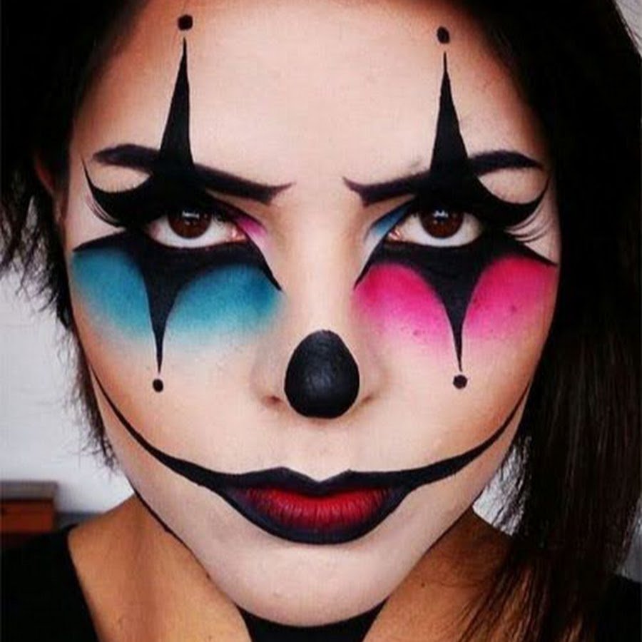 Гримм гуашью на лице простой