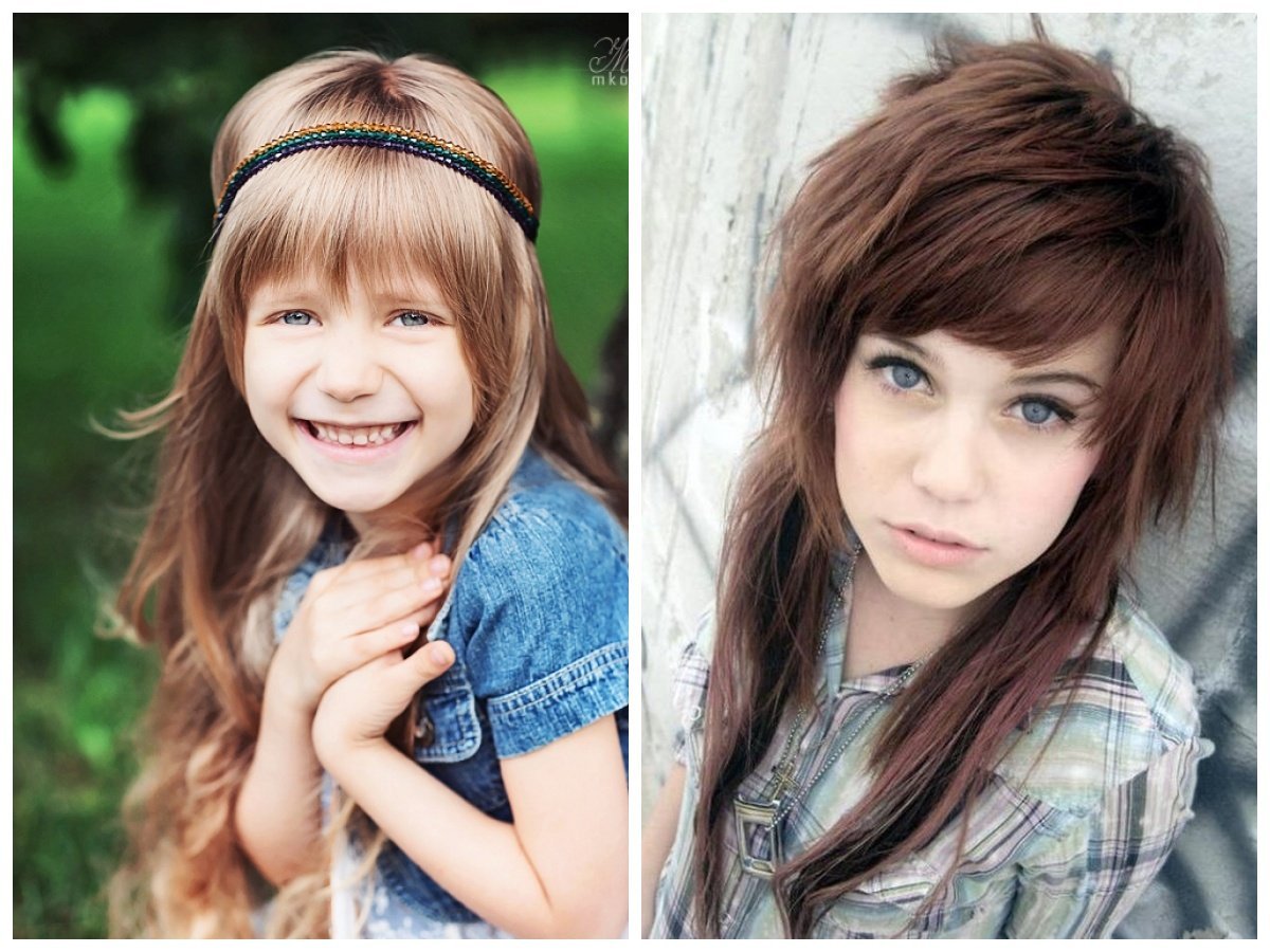 Модные челки для девочек 10 лет