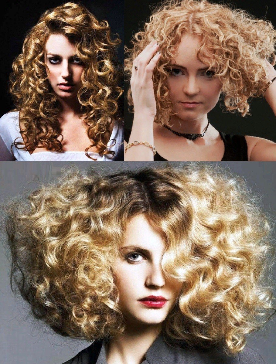 Химия на крупные бигуди на длинные волосы