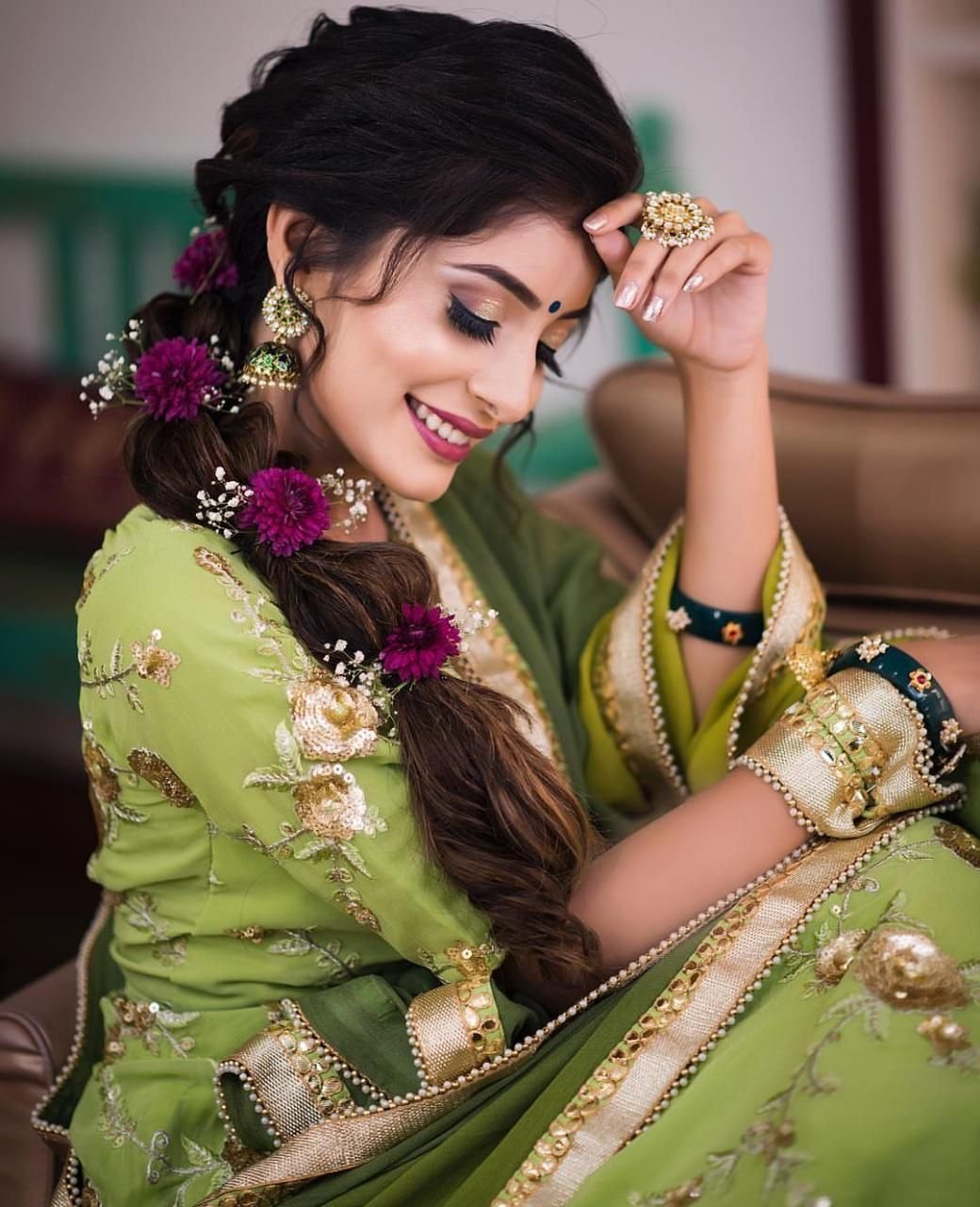 Индийские прически на длинные