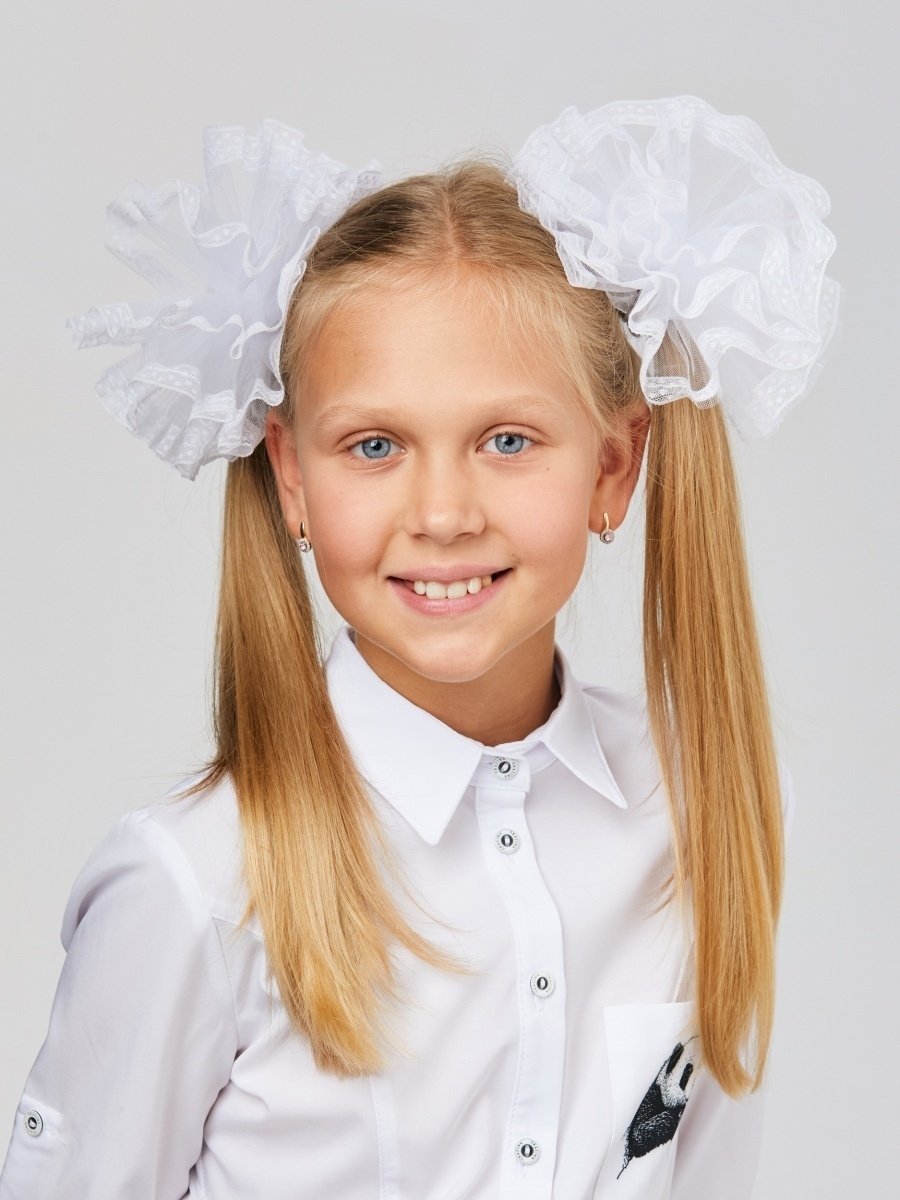 Белые бантики для девочек