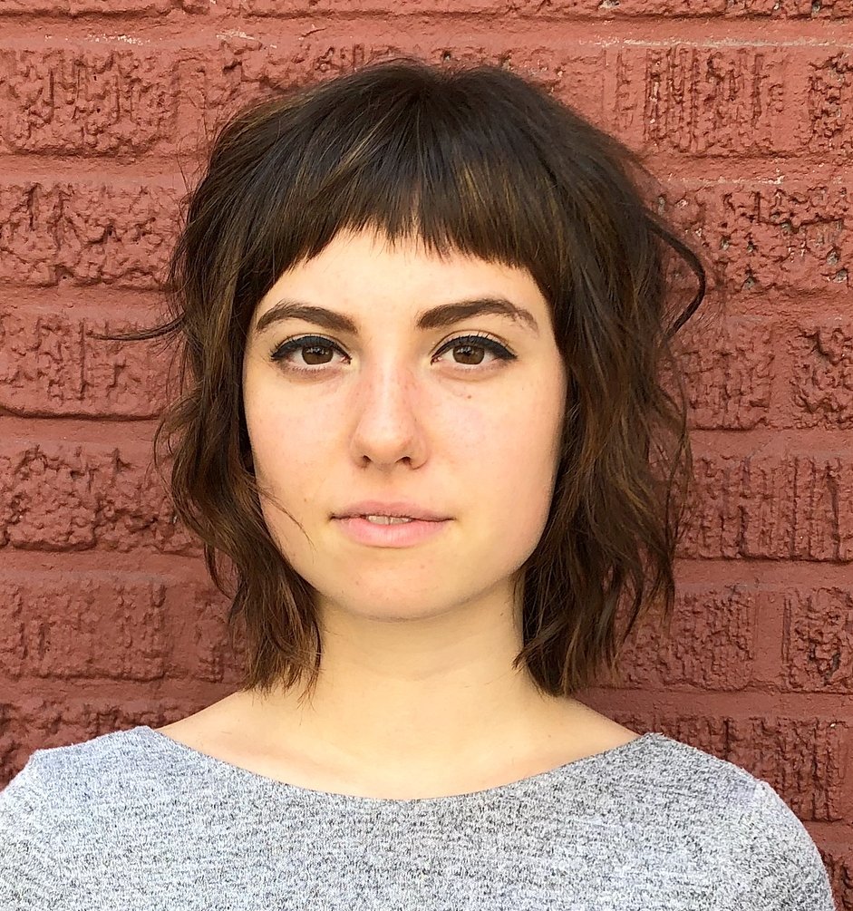 Корейская челка длинная