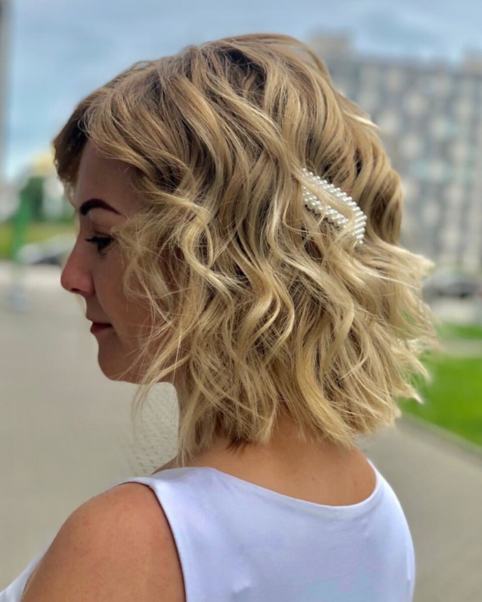 Боб каре Локоны утюжком