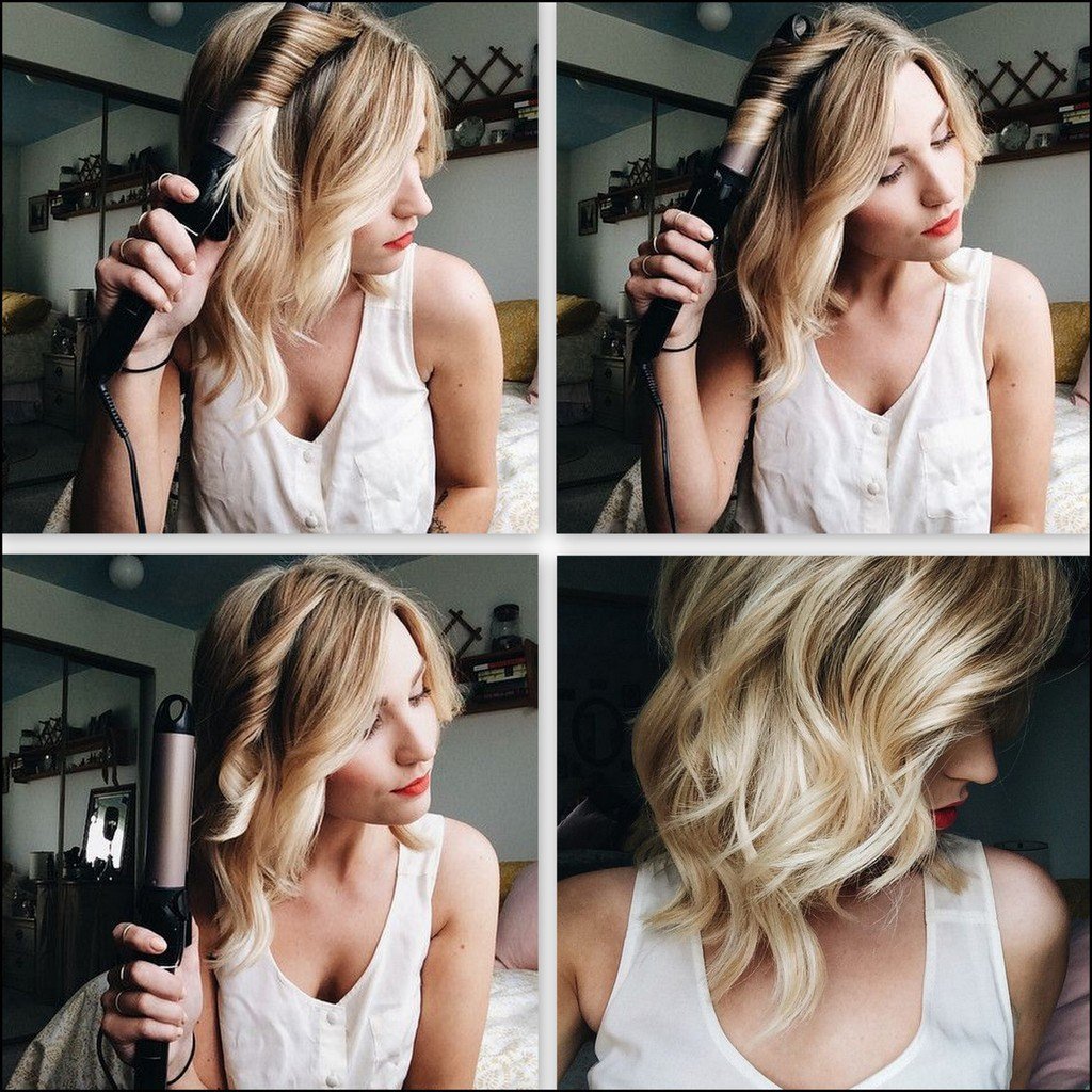 Легкая укладка на короткие волосы