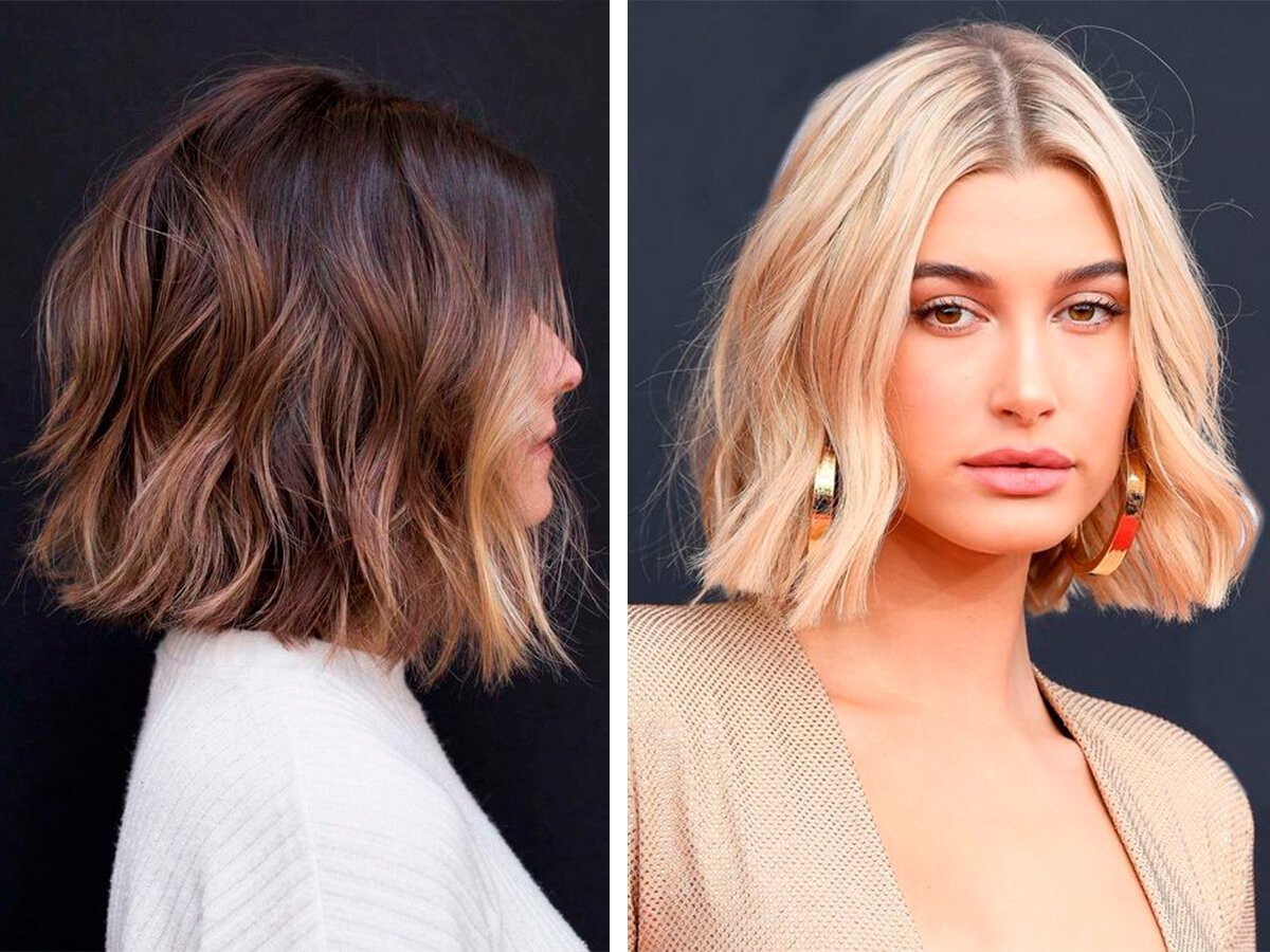 Локоны утюжком на средние волосы