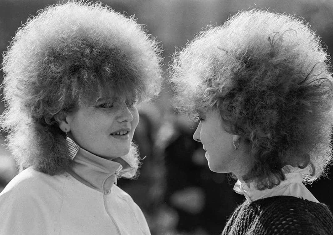 Стрижка 70-х годов женская