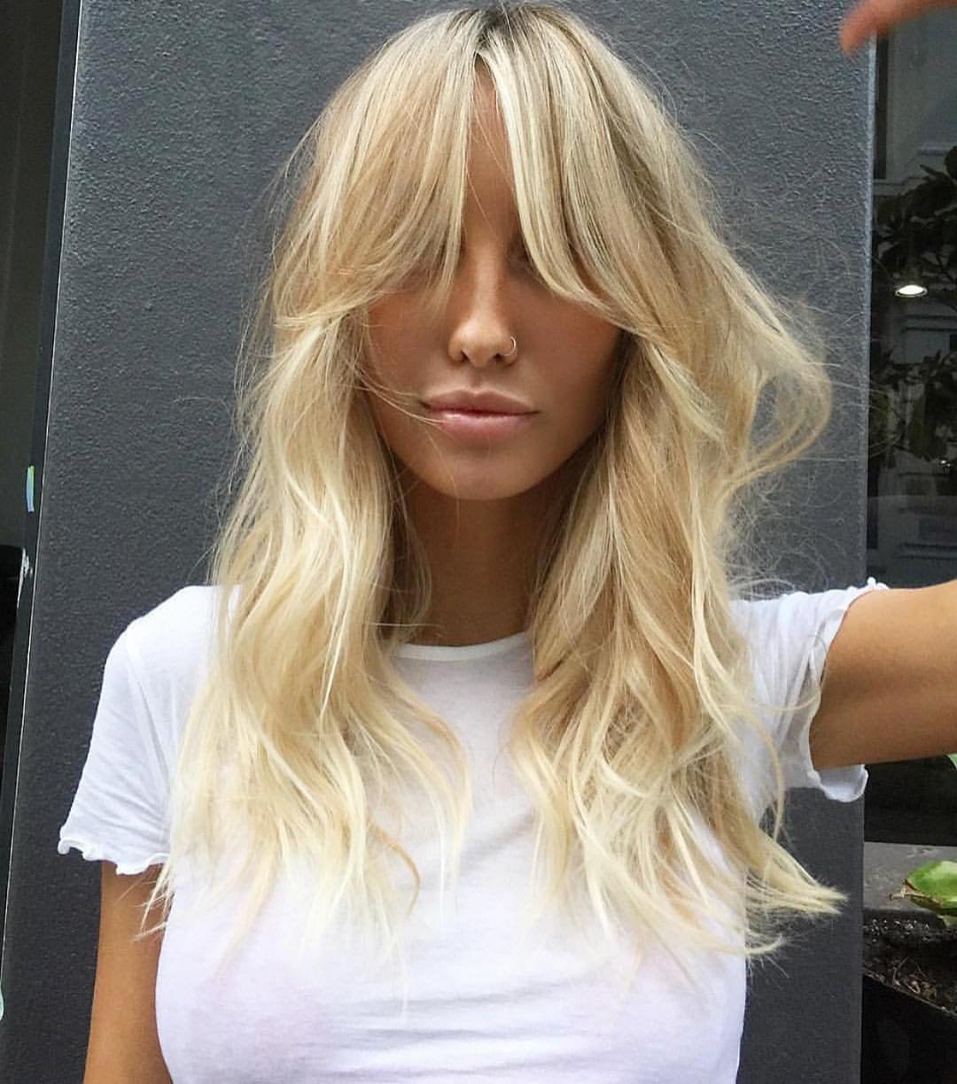 Стрижки на длинные волосы блондинки