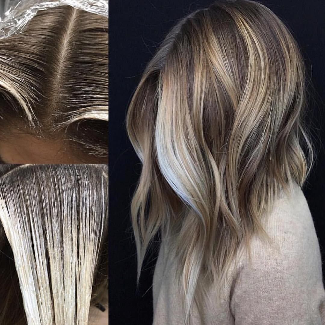 Мелирование на тёмные волосы короткие